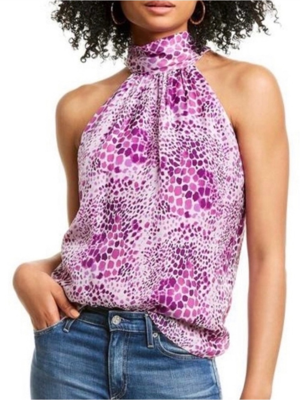 Ramy Brook Ronela Top in purple animal print